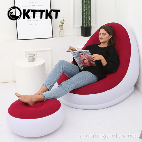 Açık hava seyahat ve kamp için 3kg şişme kanepe